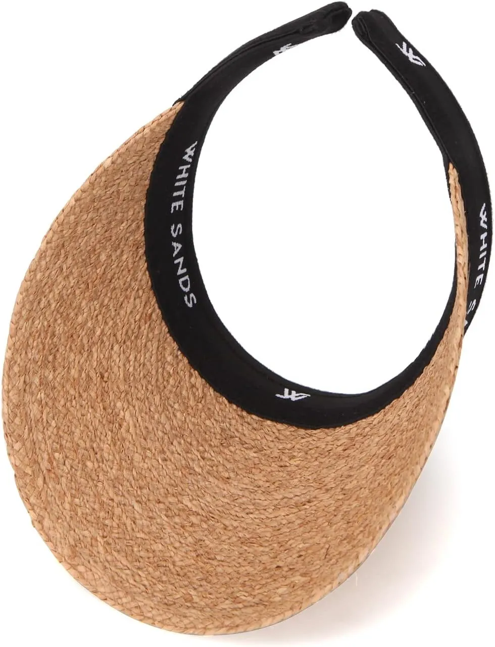 Raffia Straw Sun Visor Patented Removable Headband | New Lazare