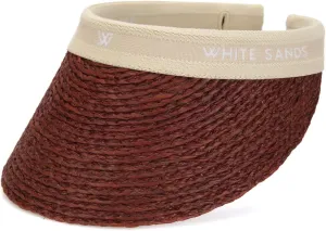 Raffia Sun Cap Visor Petra
