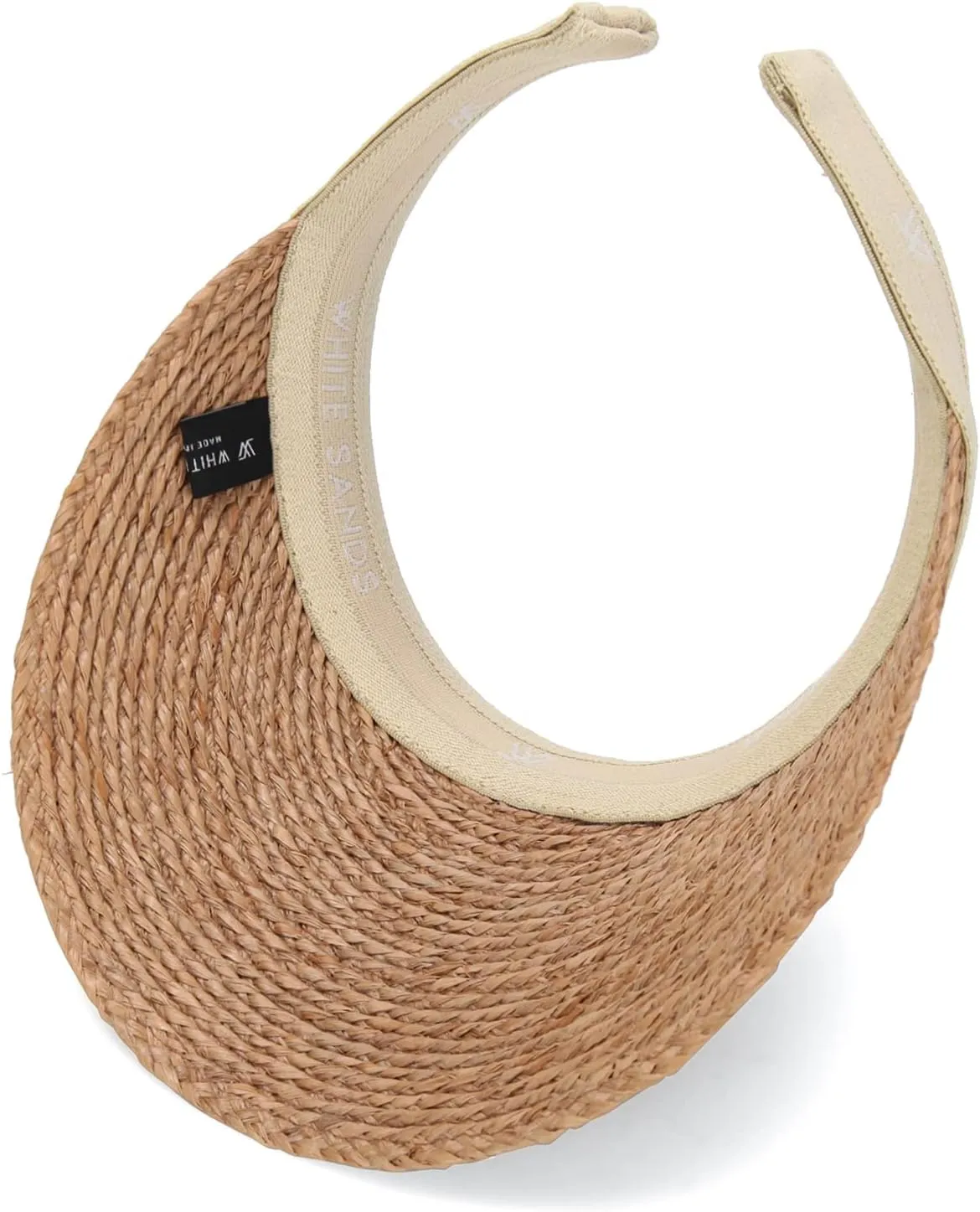 Raffia Sun Cap Visor Petra