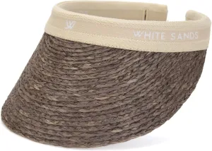 Raffia Sun Cap Visor Petra