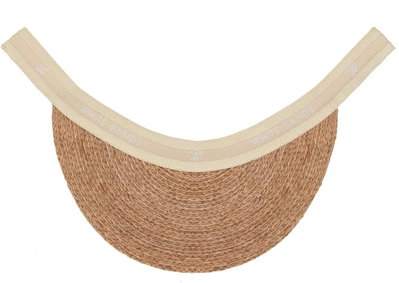 Raffia Sun Cap Visor Petra