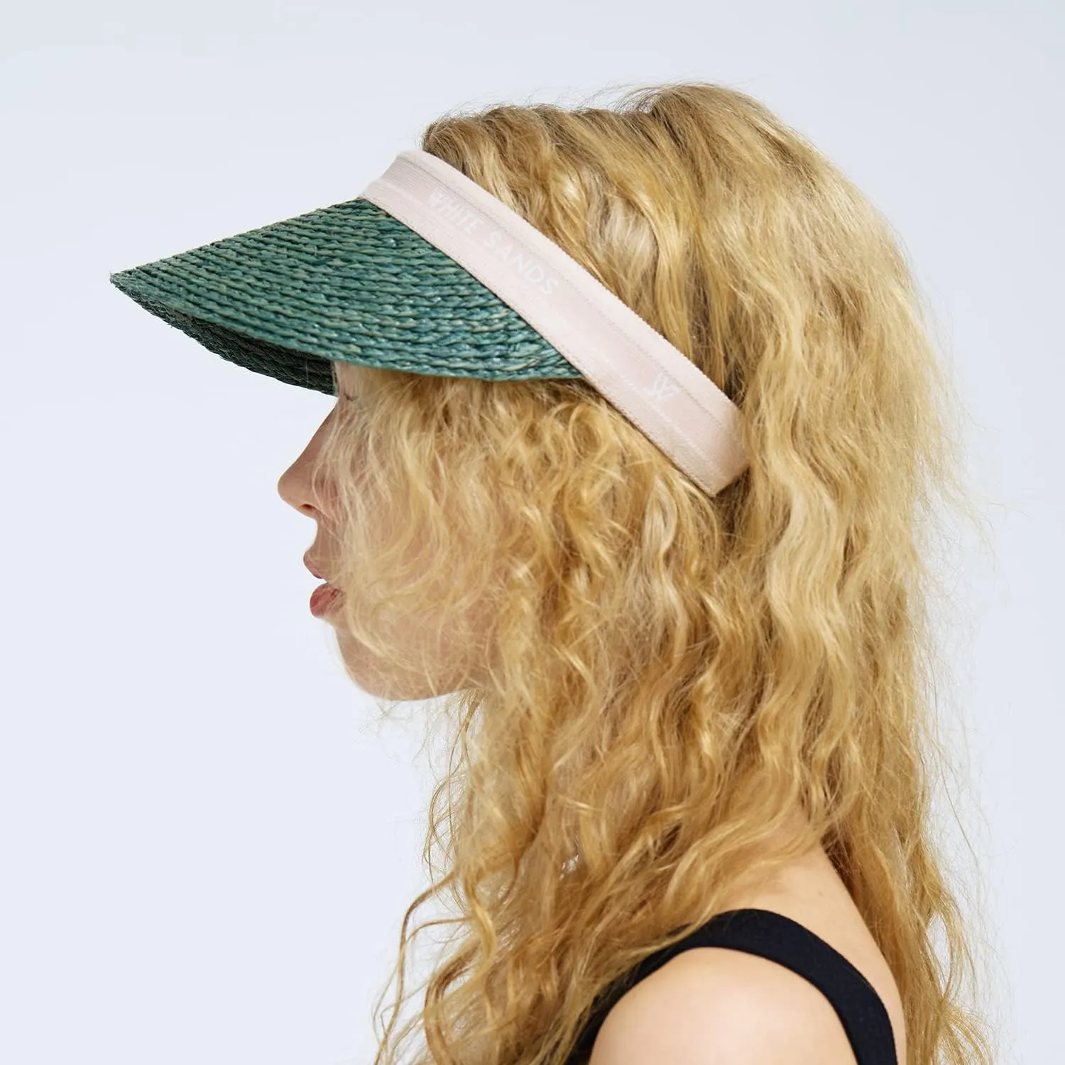 Raffia Sun Cap Visor Petra