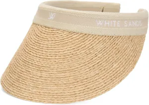 Raffia Sun Cap Visor Petra