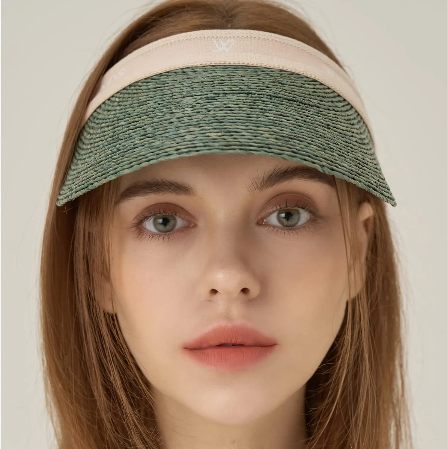 Raffia Sun Cap Visor Petra