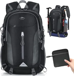 RAINSMORE Hiking Backpack 40L Lightweight Packable Camping Backpack Waterproof Travel Daypack Men Women Hiking Daypack