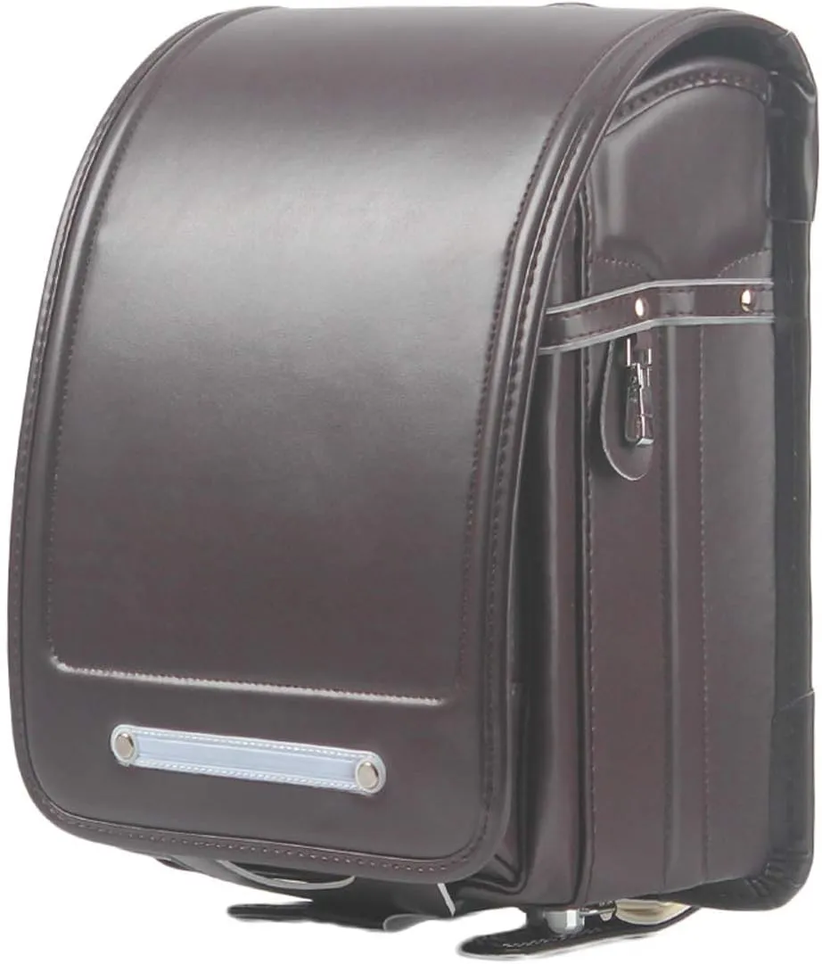 randoseru coffee backpack ransel japanese school bags girls and boys Senior PU leather give small gift