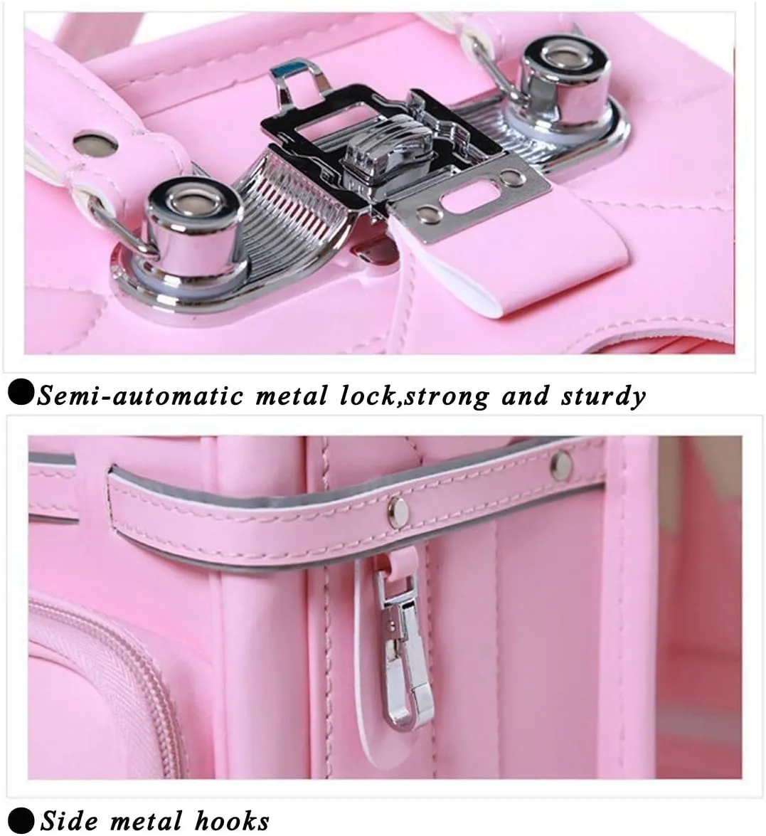 ransel randoseru japanese semi-automatic school bags Senior PU leather give small gift