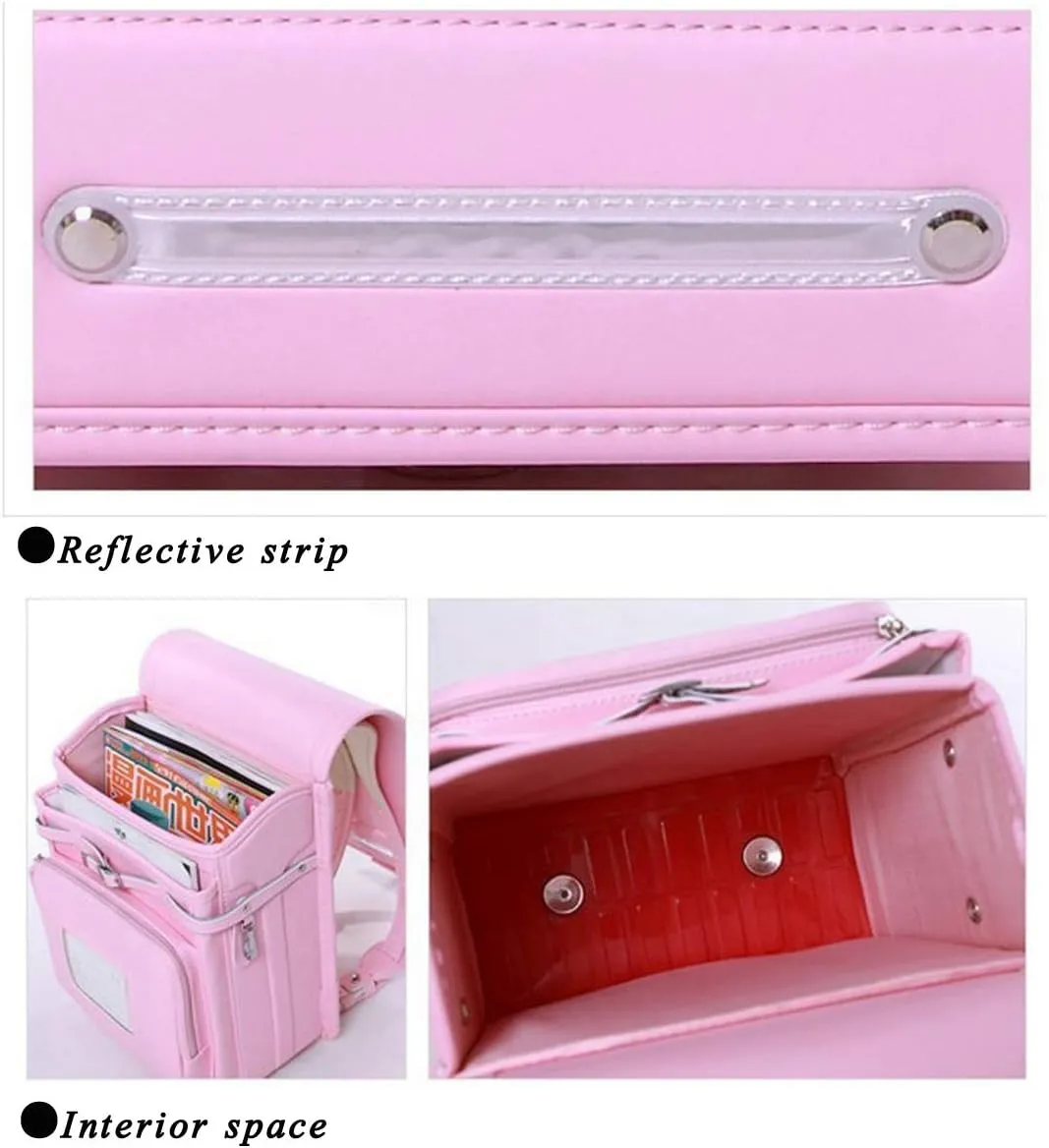 ransel randoseru japanese semi-automatic school bags Senior PU leather give small gift