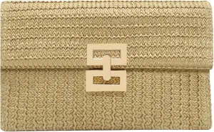 Rattan Clutch Purse for Women,Summer Straw Woven Beach Woven Bag Wicker Raffia Envelope Evening Clutch for Wedding