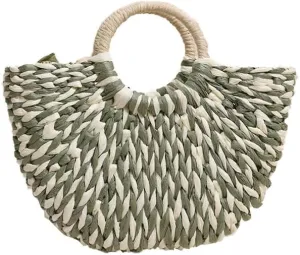 Rattan Tote Bag for Women Ladies Handbags Large Tote Bag Purse Raffia Bag for Holiday Straw Beach Tote for Vacation