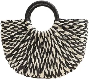 Rattan Tote Bag for Women Ladies Handbags Large Tote Bag Purse Raffia Bag for Holiday Straw Beach Tote for Vacation