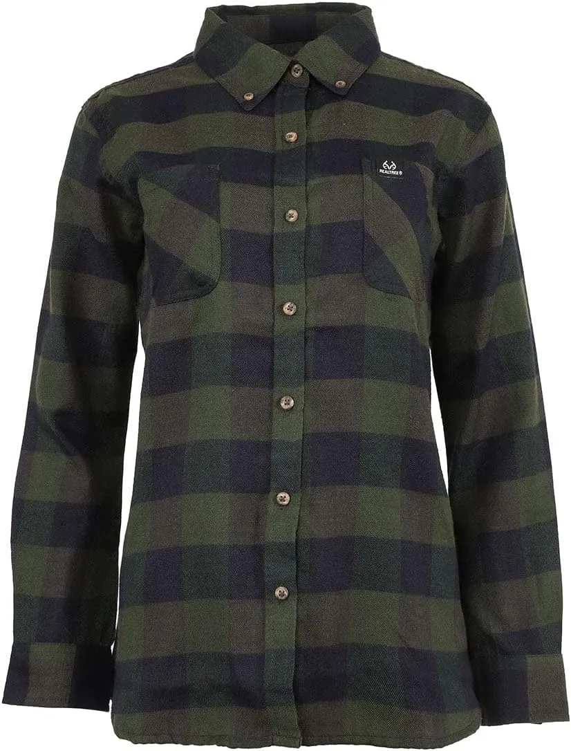 Realtree Women's Premium Soft Flannel Duffle Bag/Navy Blazer/M
