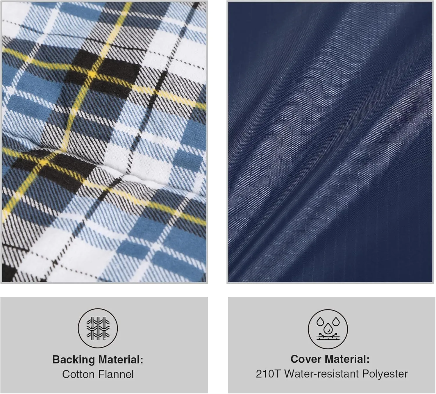 REDCAMP Cotton Flannel Sleeping Bag for Camping Backpacking, Adults Cold Weather Envelope Sleeping Bags with 2/3/4lbs Filling