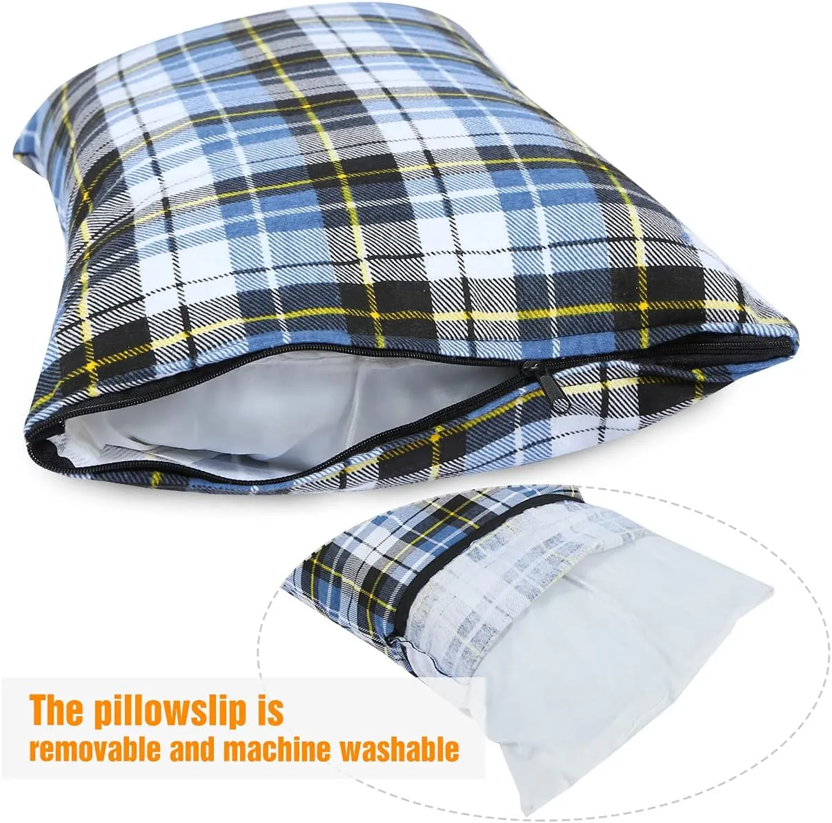 REDCAMP rc16031 Outdoor Camping Pillow Lightweight, 1 Count (Pack of 1), Blue and Grey