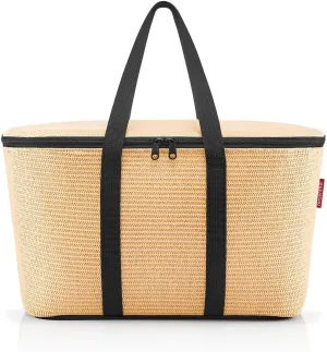 reisenthel Coolerbag Canvas & Beach Tote Bag, 44 Centimeters, Raffia Black, regular, Cool bag