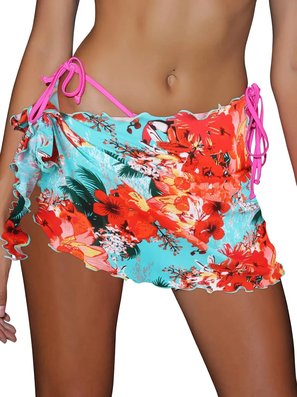 RELLECIGA Women's Beach Sarong Short Wraps