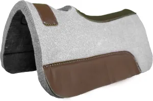 RESISTANCE 20” x 20” Synthetic Felt Performance Miniature Saddle Pad with Wear Leathers for Horse Saddle Available in 1" Thickness