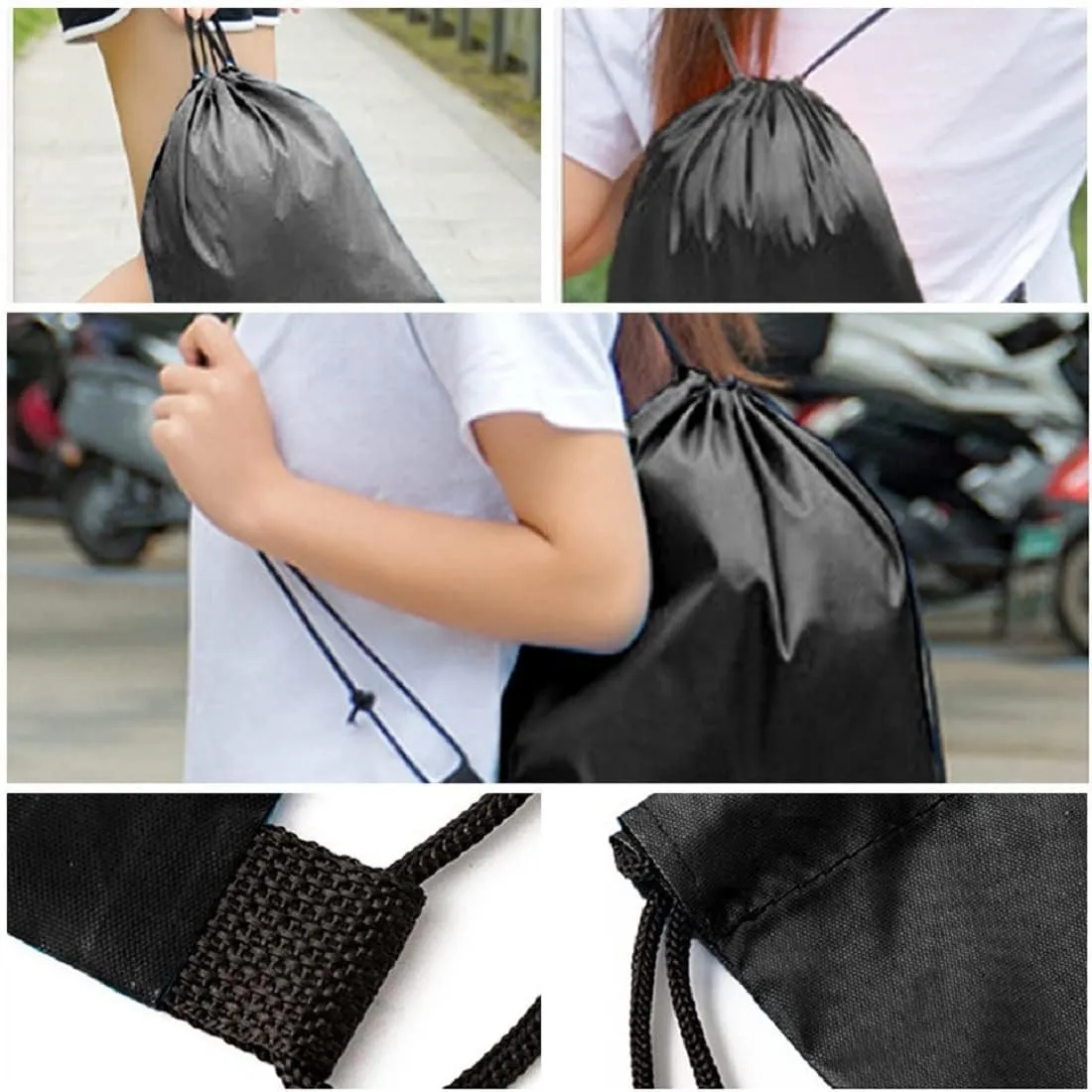 Reusable Shopping Spare Tote Bag Aesthetic Folding Ripstop Heavy-Duty Laundry Duffle Bag for Women Travel Camping Bag