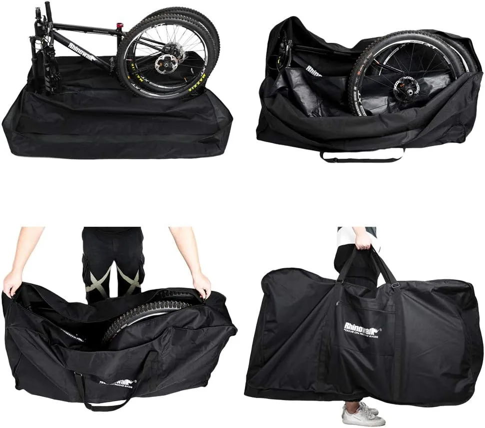 Rhinowalk Folding Bike Carry Bag 20" Thick/ 26" Thin/26 Thick Bicycle Transport Storage Case Bike Travel Bag for Air Travel,Shipping Professional Cycling Accessories