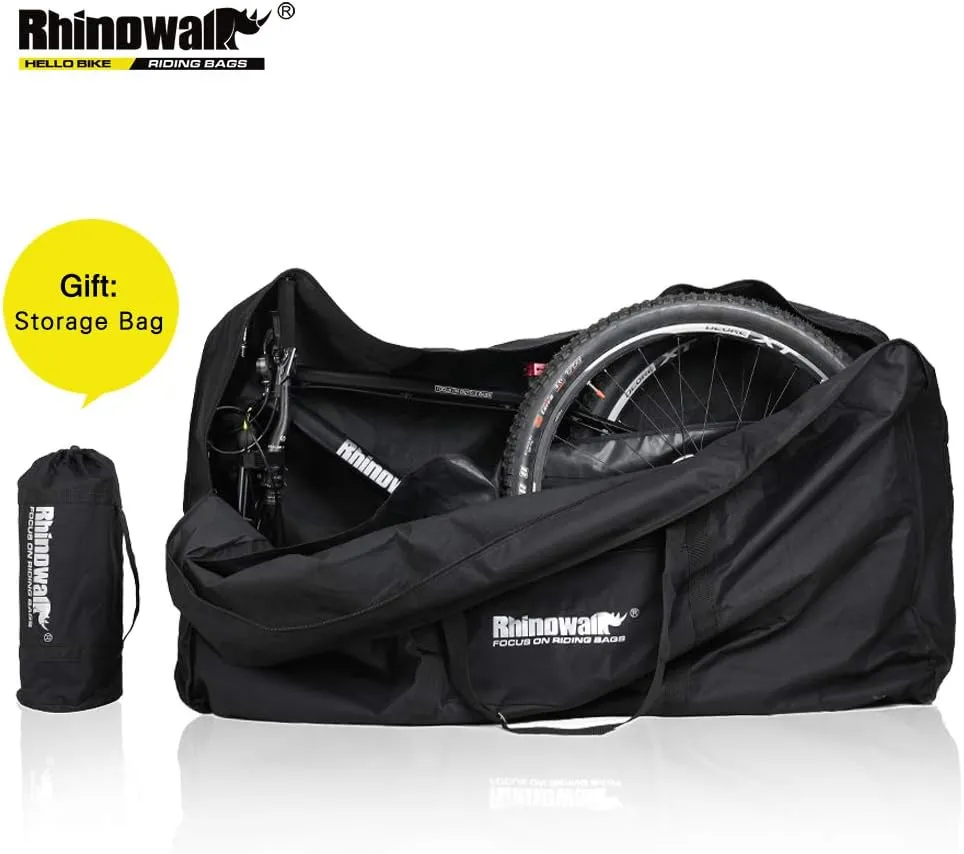 Rhinowalk Folding Bike Carry Bag 20" Thick/ 26" Thin/26 Thick Bicycle Transport Storage Case Bike Travel Bag for Air Travel,Shipping Professional Cycling Accessories