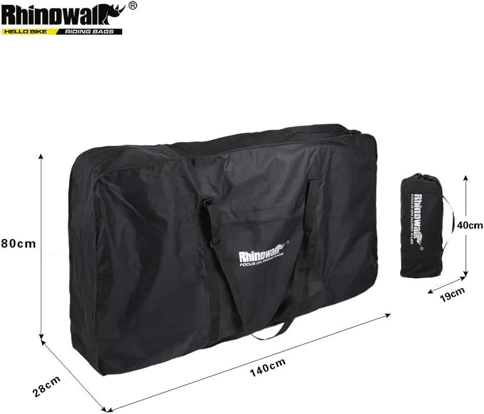 Rhinowalk Folding Bike Carry Bag 20" Thick/ 26" Thin/26 Thick Bicycle Transport Storage Case Bike Travel Bag for Air Travel,Shipping Professional Cycling Accessories