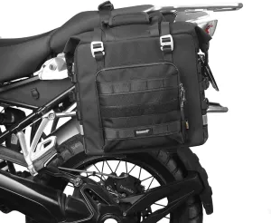 Rhinowalk Motorcycle Saddlebags - Waterproof Luggage Bags with Quick Release - 25L Fits Most Adventure and Sports Bike Racks (Black, 1 Pack)