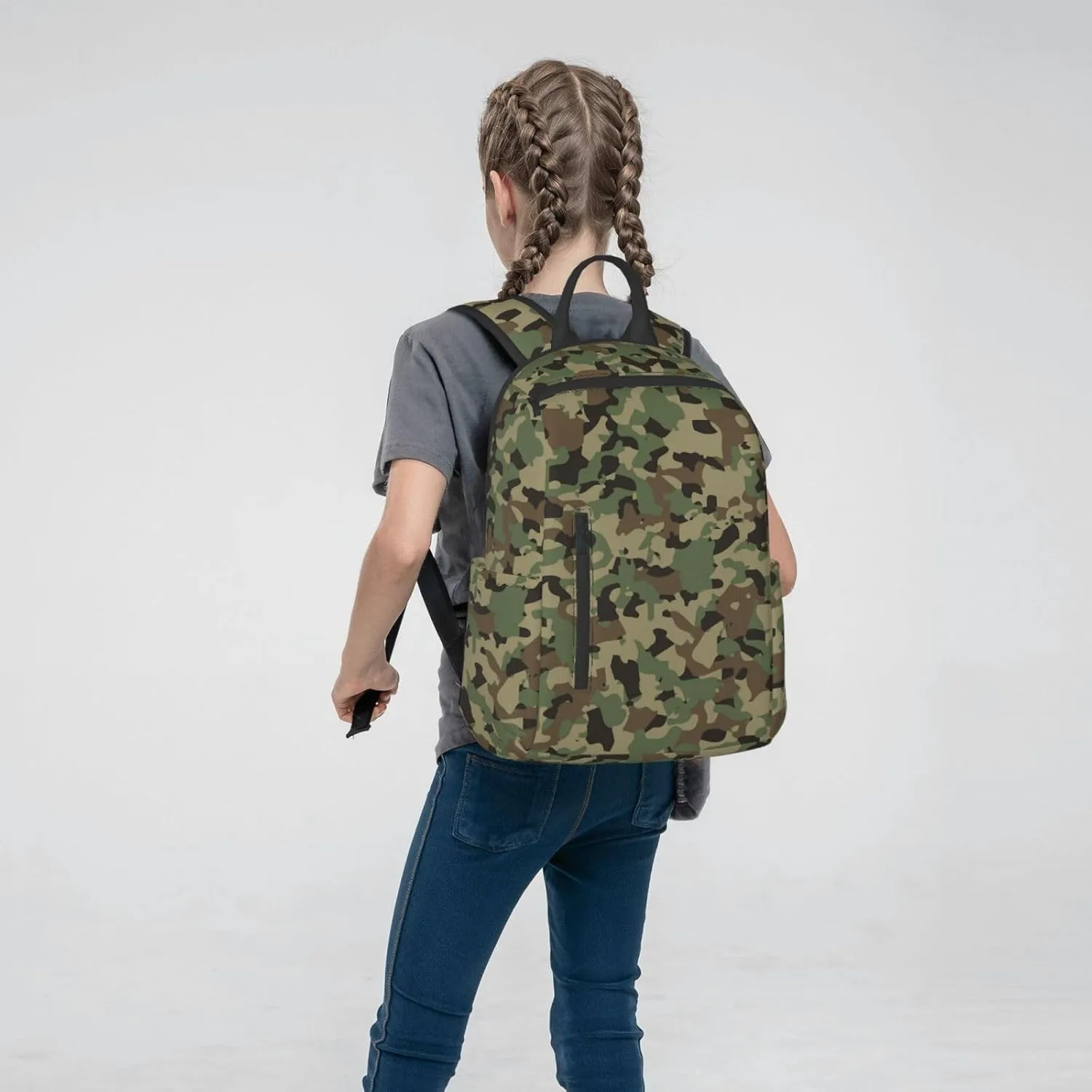 RIMENCH Cool camo military Camouflage Laptop Backpack Travelling Backpack Casual Daypacks College Shoulder Bag For Men Women