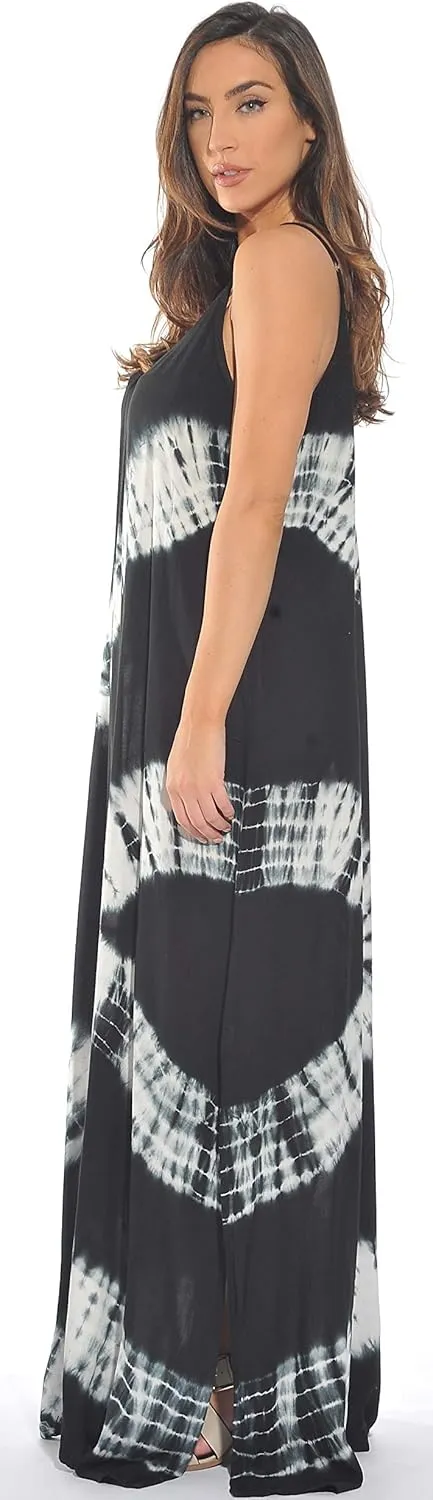 Riviera Sun Tie Dye Spaghetti Strap Maxi Dress