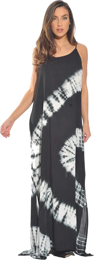 Riviera Sun Tie Dye Spaghetti Strap Maxi Dress