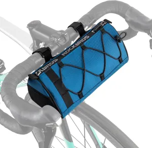 ROCKBROS Bike Handlebar Bag with 1.5L Large Capacity Bike Bag Front Handlebar for Bicycles Reflective Bike Accessory Bags for MTB Road Bikes