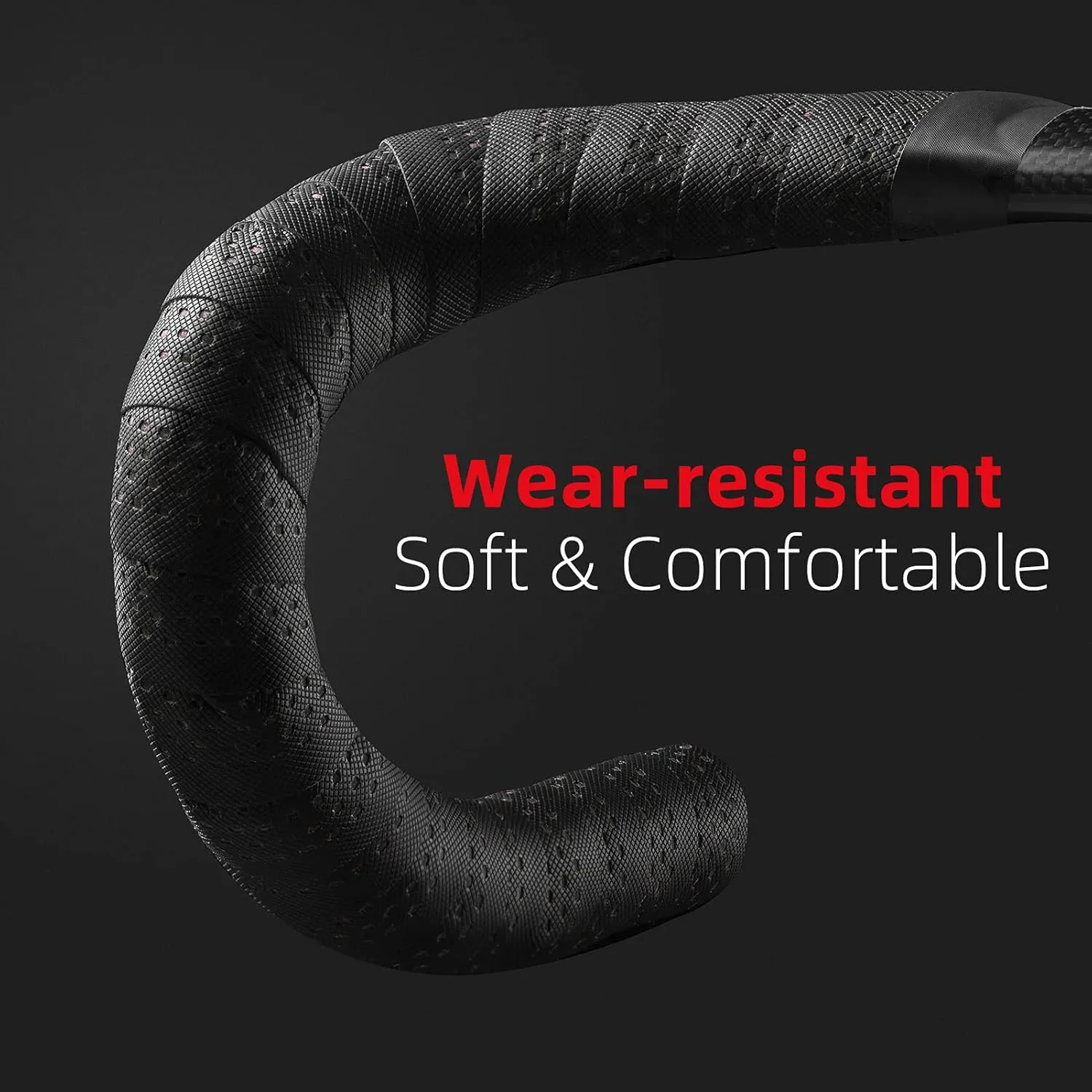ROCKBROS Bike Handlebar Tape for Road Bike Grip Tape Bicycle Handlebar Grip Tape Wrap Black