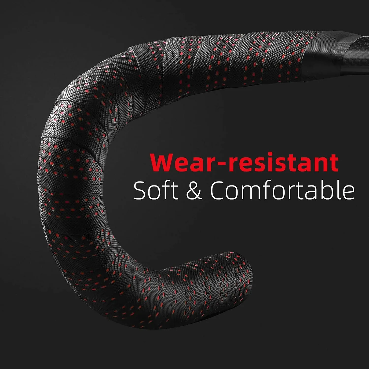 ROCKBROS Bike Handlebar Tape for Road Bike Grip Tape Bicycle Handlebar Grip Tape Wrap Red