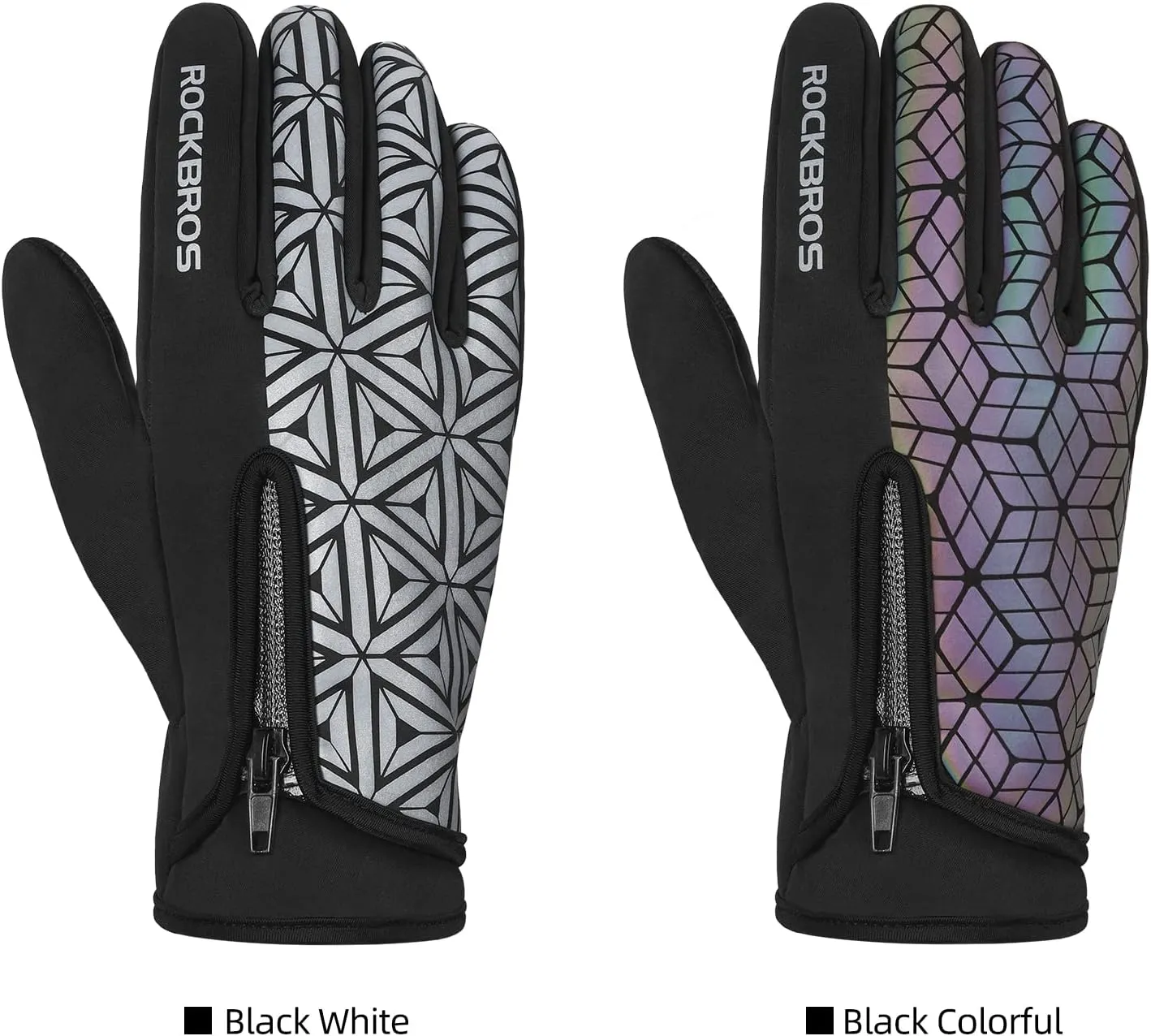 ROCKBROS Winter Cycling Gloves for Men Women Winter Fleece Full Finger Bike Gloves Touch Screen Road Mountain Bicycle Gloves