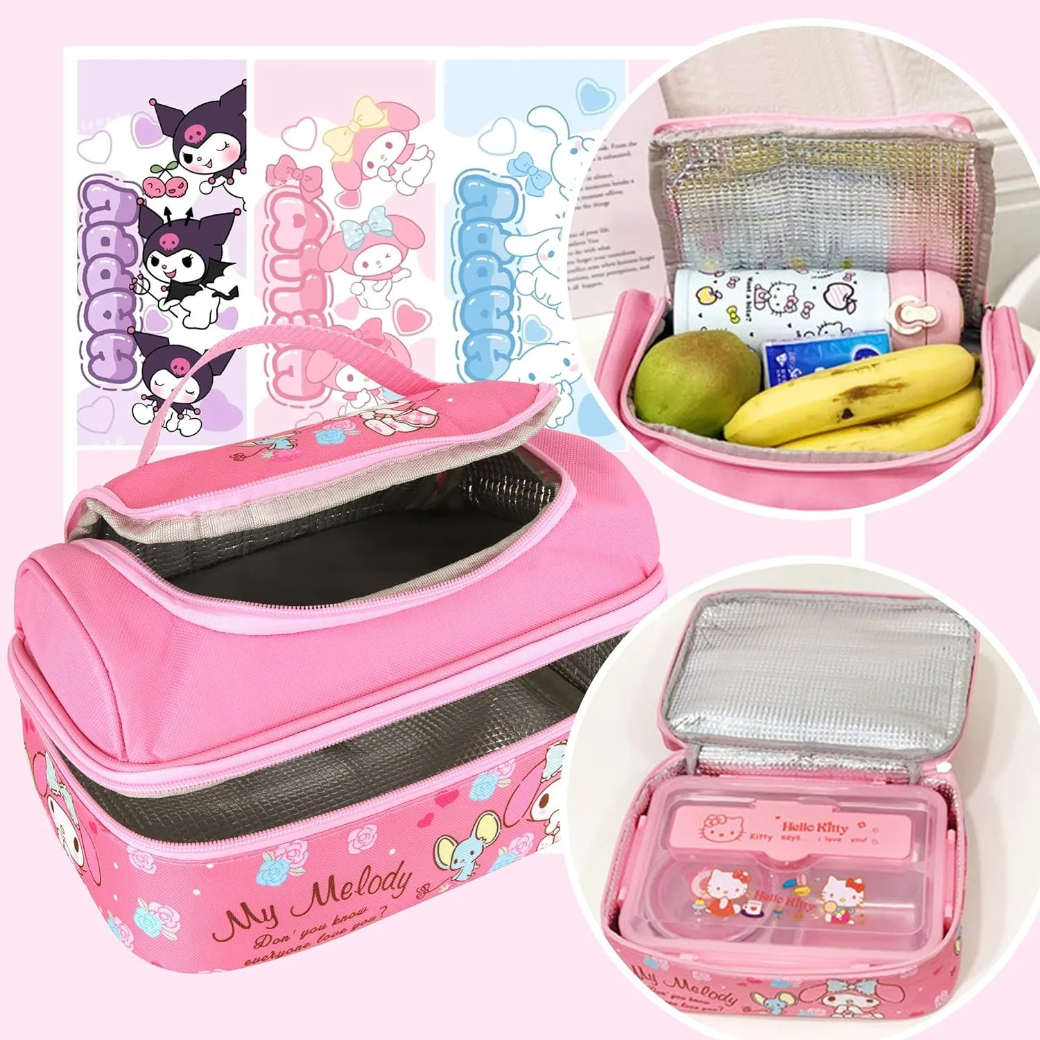 Roffatide Anime Print Business Casual Laptop Backpack Lunch Bag Shoulders Travel Hiking Daypacks Rucksack 17 Inch C