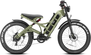 Romeo Pro II 4000W/1600W Electric Bike for Adults 52V/70Ah 46Mph Dual Motor Ebikes, 200 Miles Long Range Ebike, 26''*4.0 Fat Tire Electric Mountain Bike Full Suspension