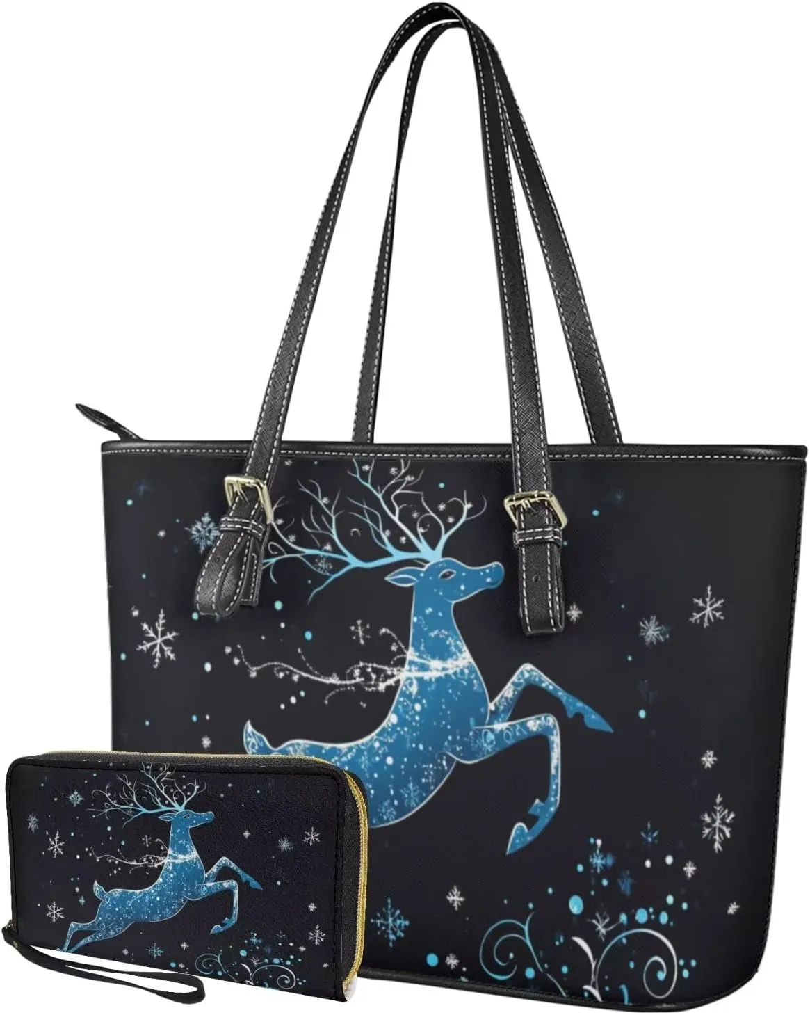 Saddle Bag Women Shoulder Bag Wrist Belt Wallet Leather Satchel Bags