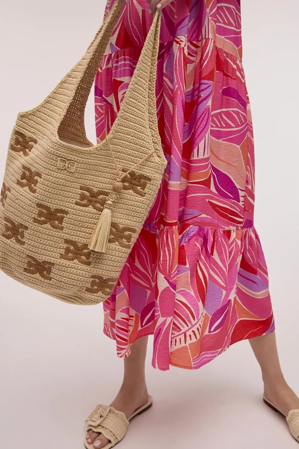 Sam Edelman April N/S Crochet Logo Tote