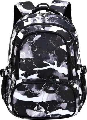 School Backpack Casual Daypack Travel Outdoor Camouflage Backpack Christmas Presents for Boys and Girls (AY Camo Black)