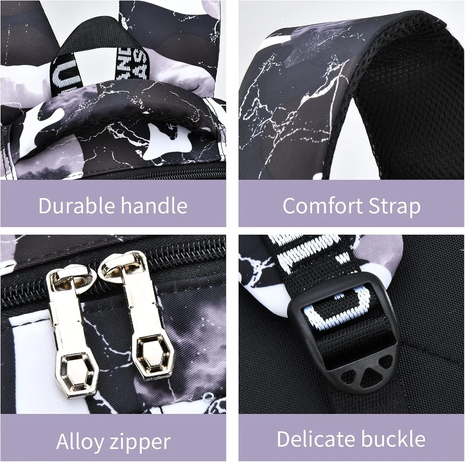 School Backpack Casual Daypack Travel Outdoor Camouflage Backpack Christmas Presents for Boys and Girls (AY Camo Black)