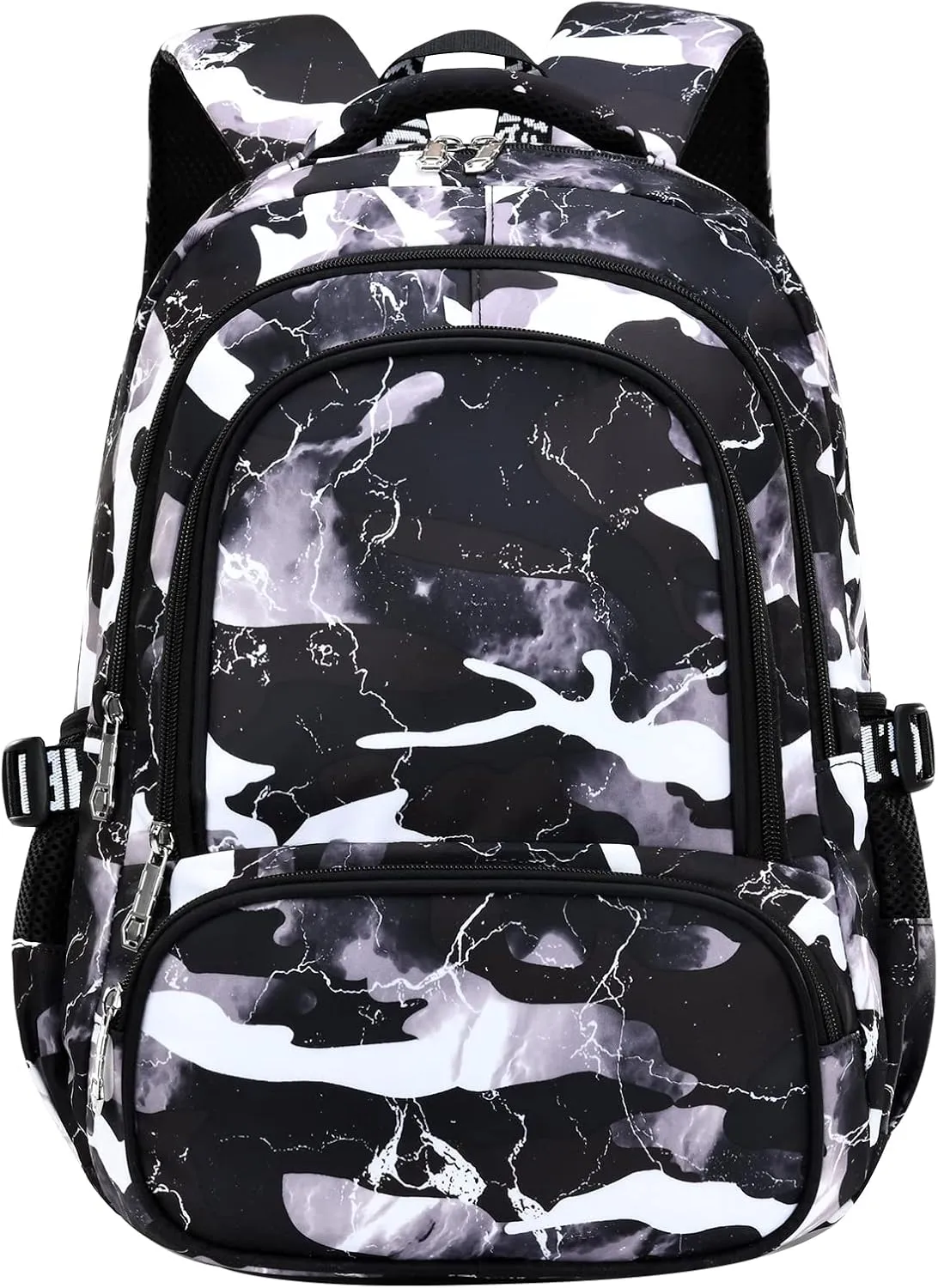 School Backpack Casual Daypack Travel Outdoor Camouflage Backpack Christmas Presents for Boys and Girls (AY Camo Black)