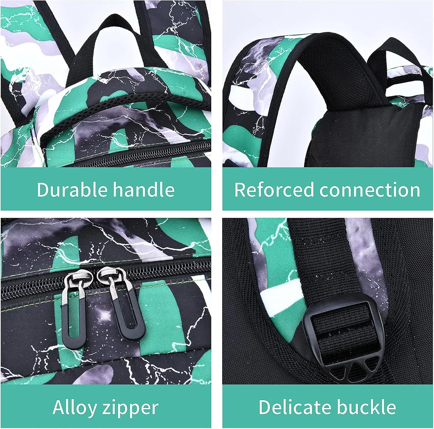 School Backpack Casual Daypack Travel Outdoor Camouflage Backpack Christmas Presents for Boys and Girls (AY Camo Green)