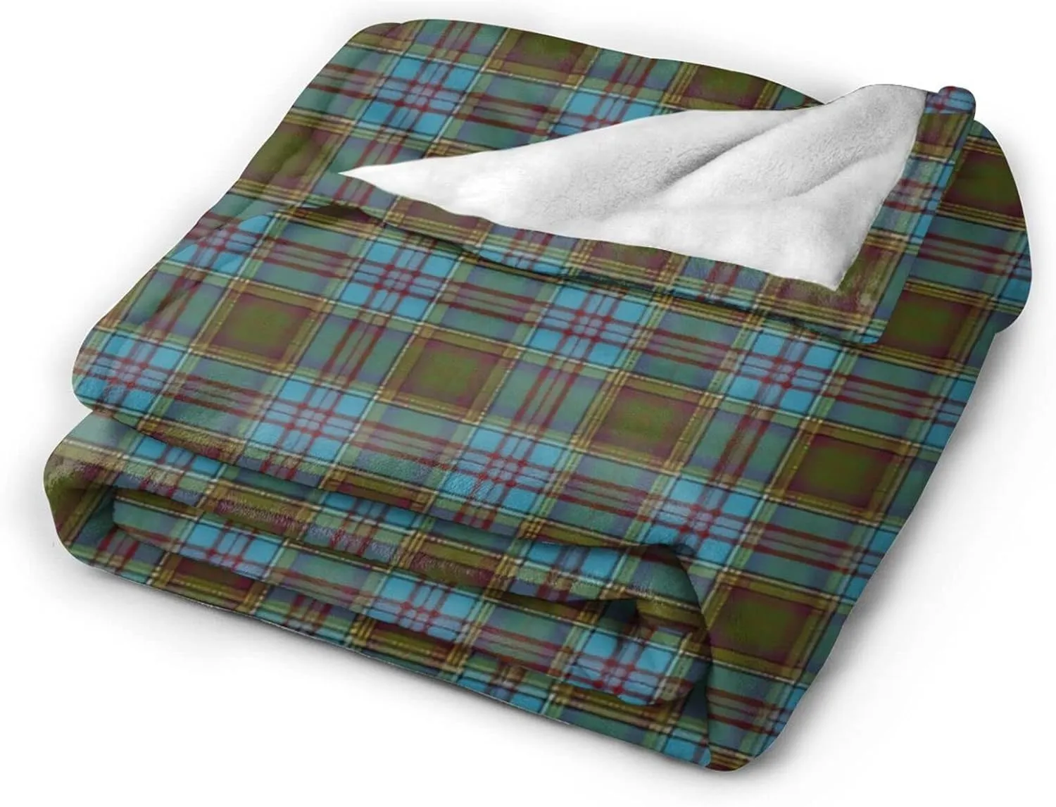 Scottish Clan Anderson Tartan Plaid Ultra-Soft Micro Fleece Blanket 3D Fashion Print All Season Couch Sofa Warm Bed Throw Blanket 80"X60"