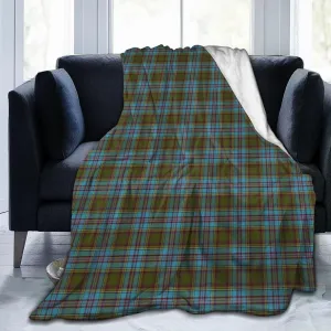 Scottish Clan Anderson Tartan Plaid Ultra-Soft Micro Fleece Blanket 3D Fashion Print All Season Couch Sofa Warm Bed Throw Blanket 80"X60"