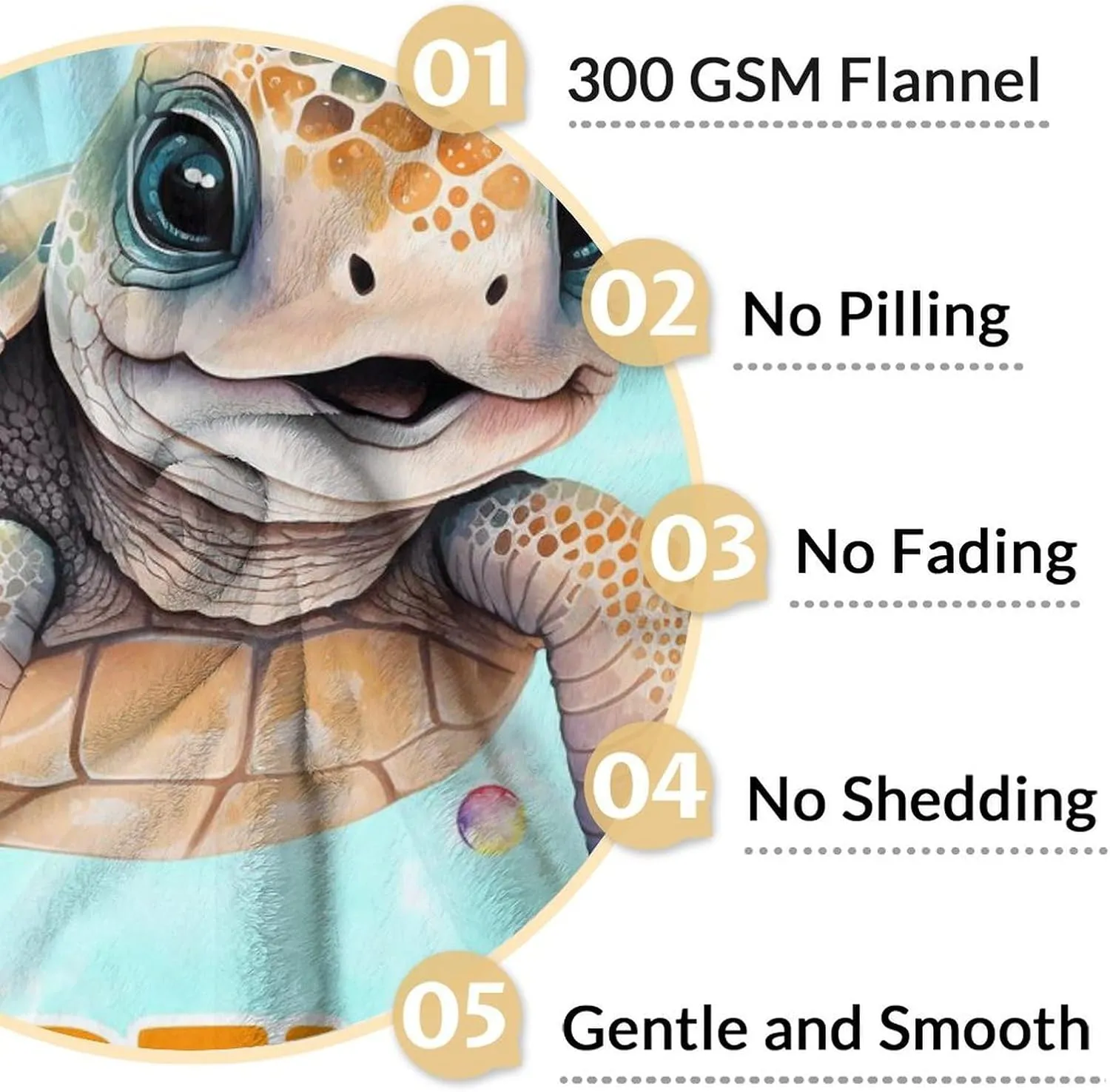 Sea Turtle Gifts for Women Girls, Cute Turtle Blanket for Kids Teens, 50”x40” Throw Blankets for Turtle Lovers,Just a Girl Who Loves Turtles Blue Blanket Decor for Office Sofa Couch Bed