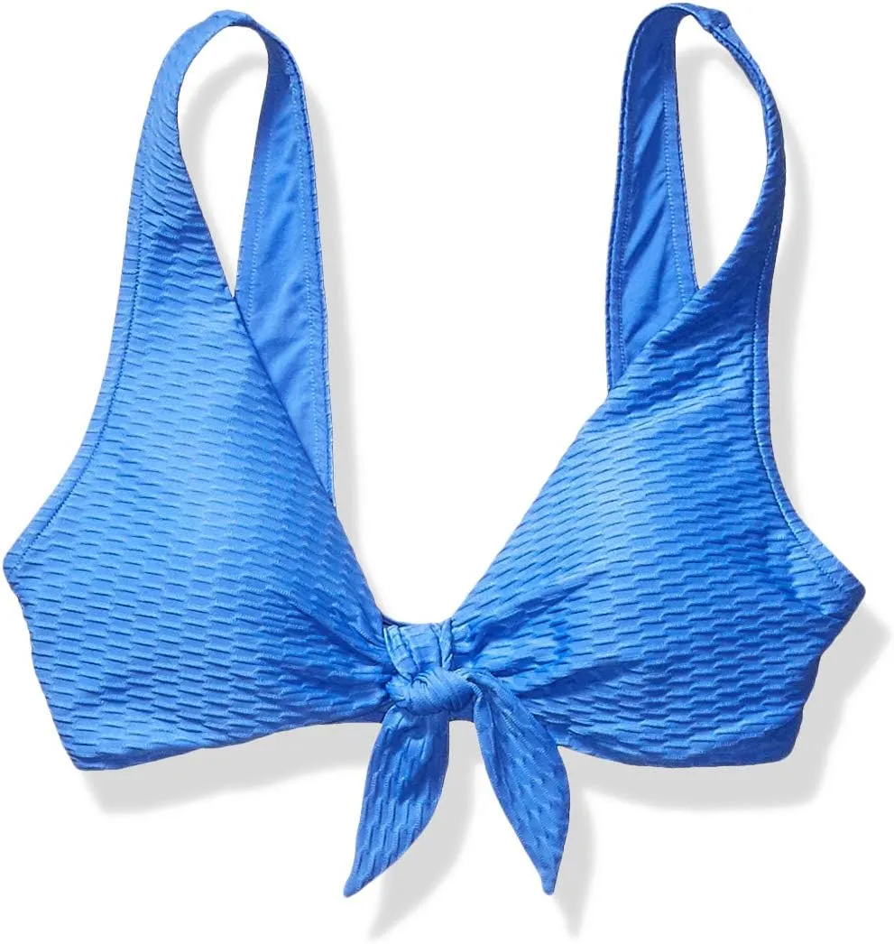 Seafolly Women's Tie Front Crop Bikini Top Swimsuit