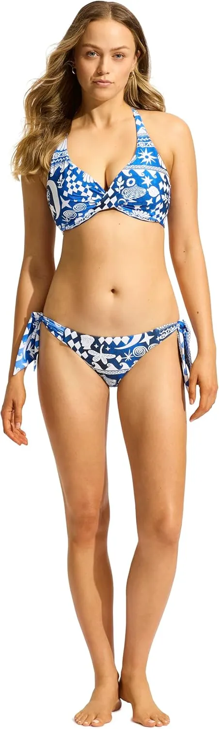 Seafolly Women's Wide Soft Tie Side Hipster Bikini Bottom Swimsuit