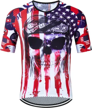 Serijoars Racing Cycling Jersey Men, Men's Bike Tops Polyester, Reflective, 3-Pockets