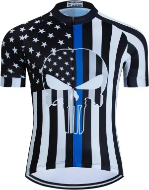 Serijoars Racing Cycling Jersey Men, Men's Bike Tops Polyester, Reflective, 3-Pockets