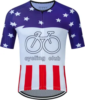 Serijoars Racing Cycling Jersey Men, Men's Bike Tops Polyester, Reflective, 3-Pockets