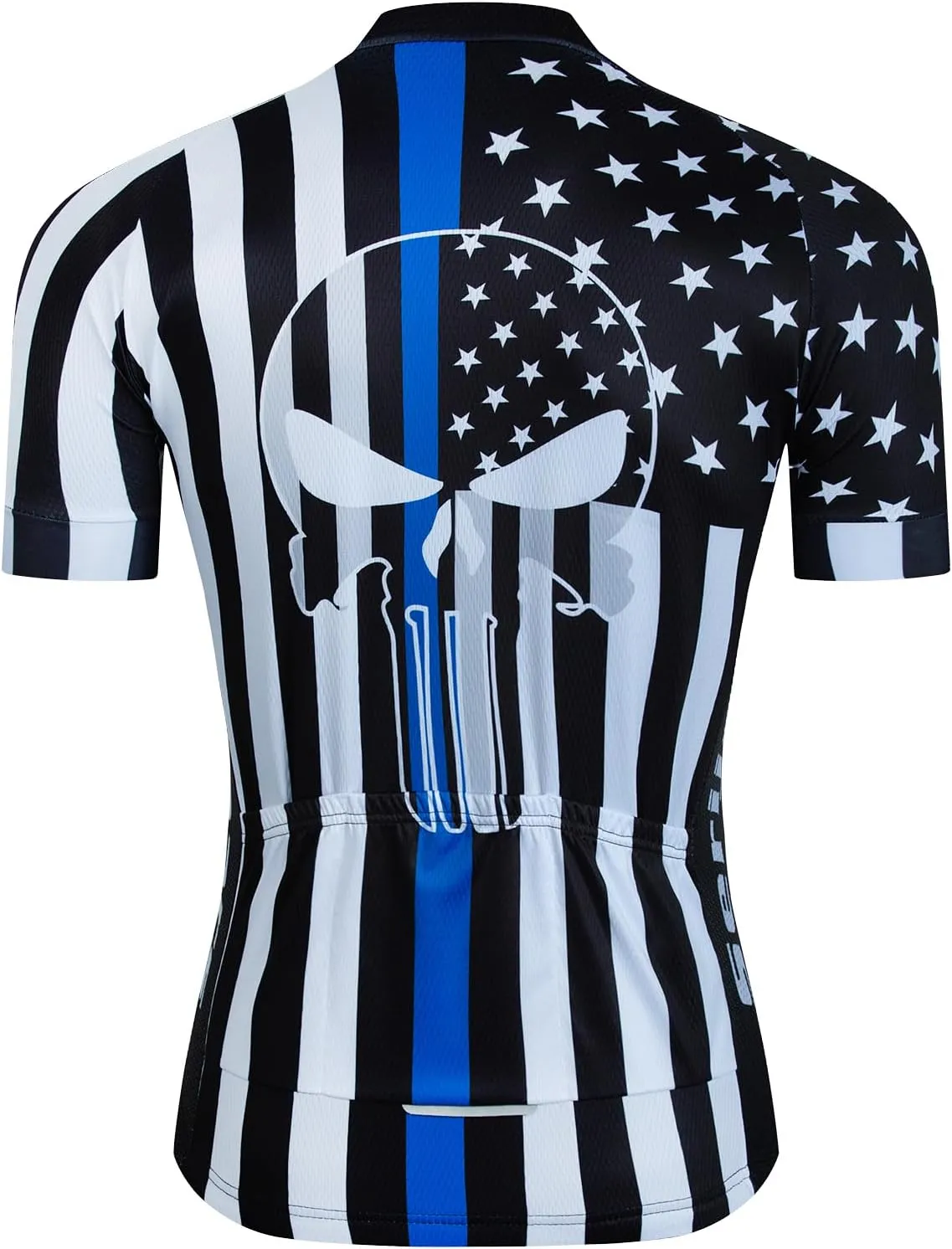 Serijoars Racing Cycling Jersey Men, Men's Bike Tops Polyester, Reflective, 3-Pockets